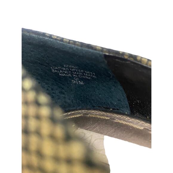 Rachel Roy Gold and Black Kimi Snakeskin Metallic Pumps Shoes Size 9.5 - Picture 10 of 11